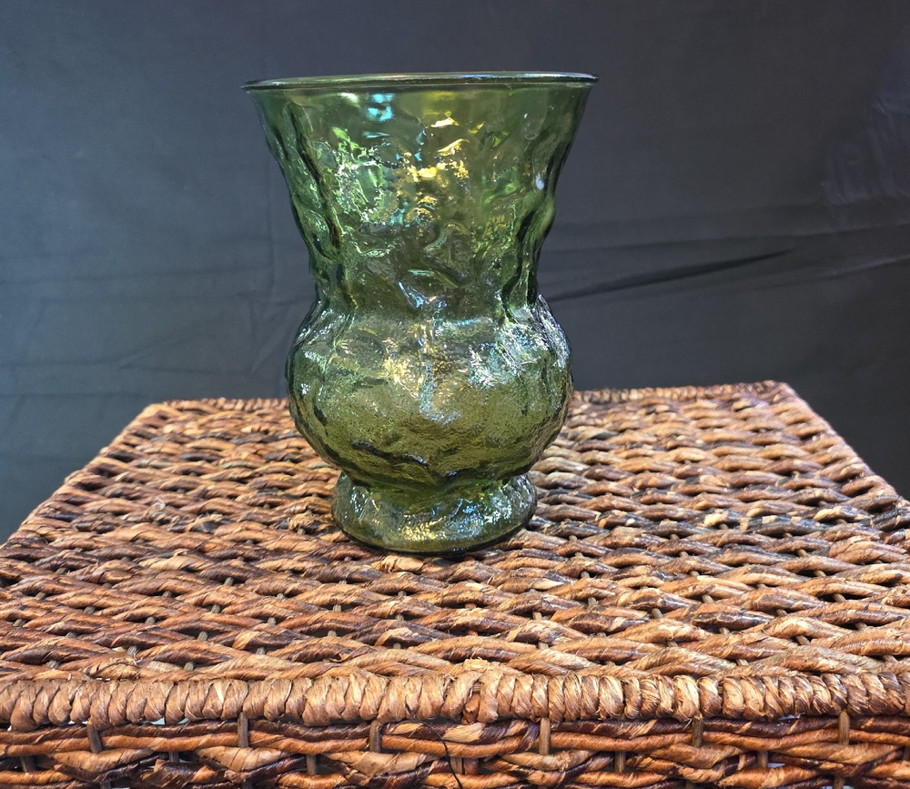 Green and White Decorative Vase